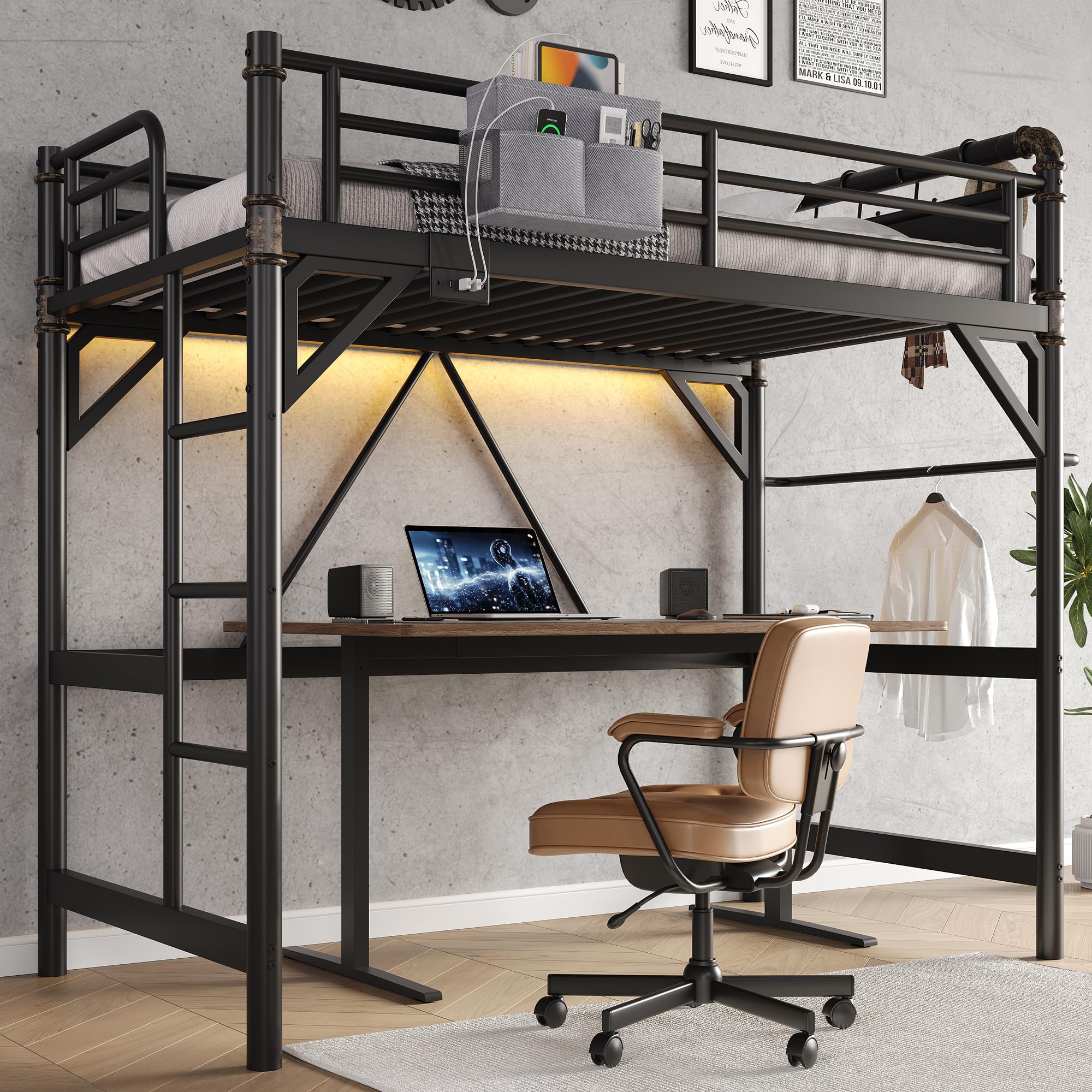 Jocoevol Twin Size Loft Bed