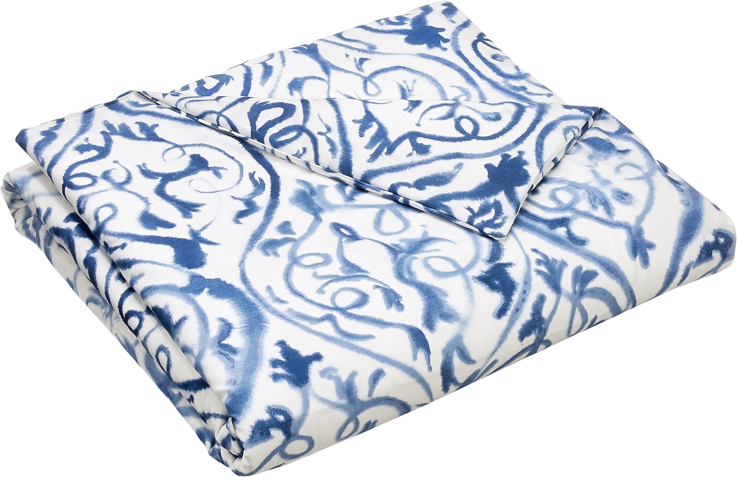 Designers Guild Arabesque Indigo Cotton Satin Duvet Cover 200 x 140 cm