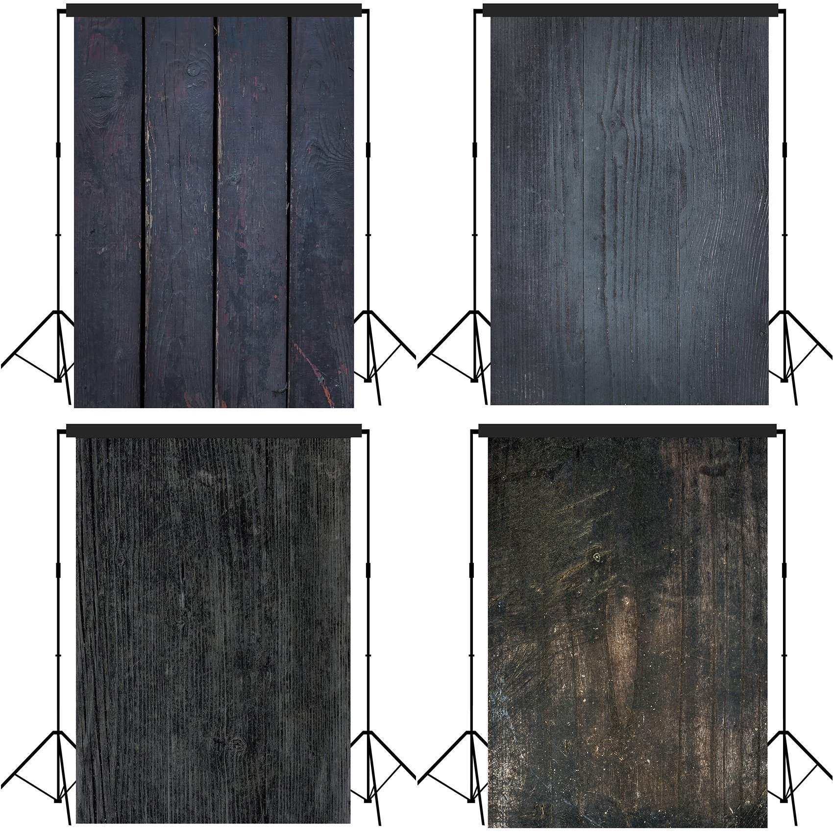 Musykrafties Sfondo Fotografico Rustico In Legno Distressed, 2 Pezzi (1,5x2,1 M Ciascuno), Vinile Opaco, Ideale Per Matrimoni, Feste E Set Fotografici - 2