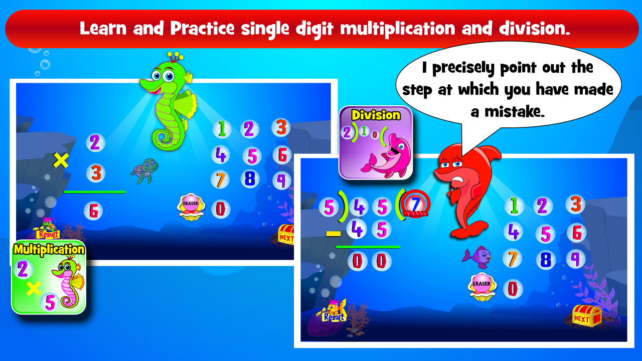Kids Math Practice Grade 1,2 - App on the Amazon Appstore