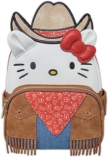 Sanrio Hello Kitty Western Cosplay Womens Double Strap Shoulder Bag Purse