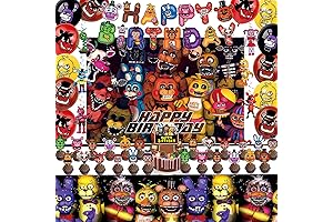 Five Nights at Freddy's 58-Piece Birthday Party Decoration Set