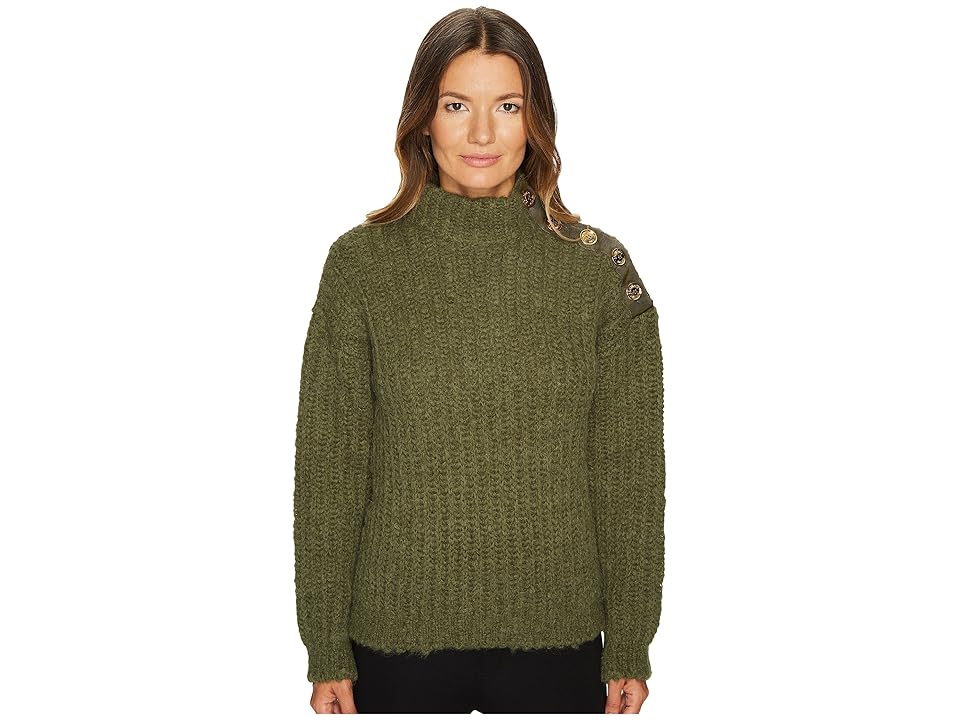 

Boutique Moschino Green Chunky Knit (Green) Women's Sweater