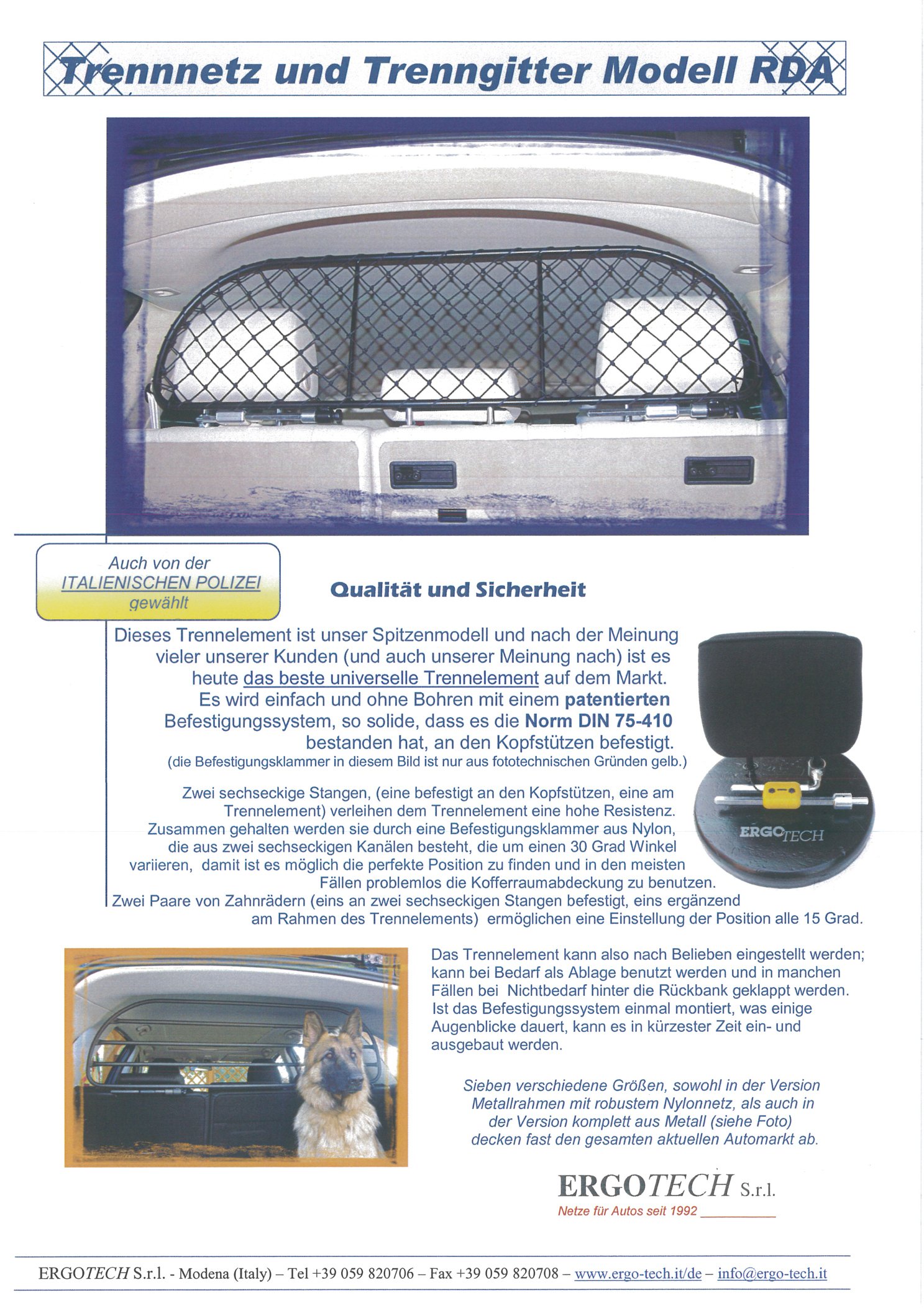 Hundegitter Auto ERGOTECH Hundenetz Für Mini Cooper Bohrfrei