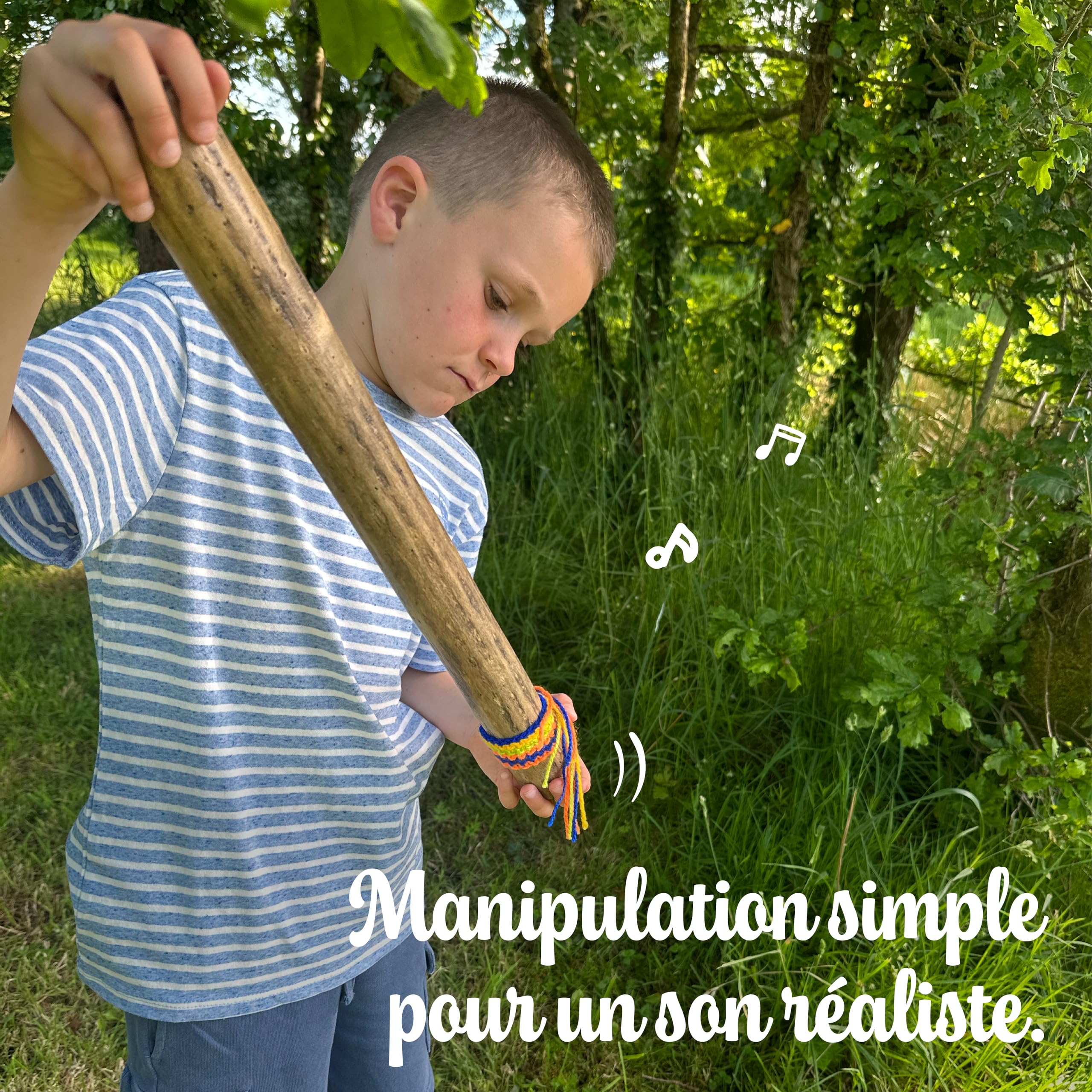 Fuzeau – Bâton De Pluie En Cactus 50 cm – Son Authentique De Pluie – Ambiance Nature – Apprentissage Musique - Instrument Musical - Pour Accompagner Lectures, Contes et Méditations -Réf. 3658