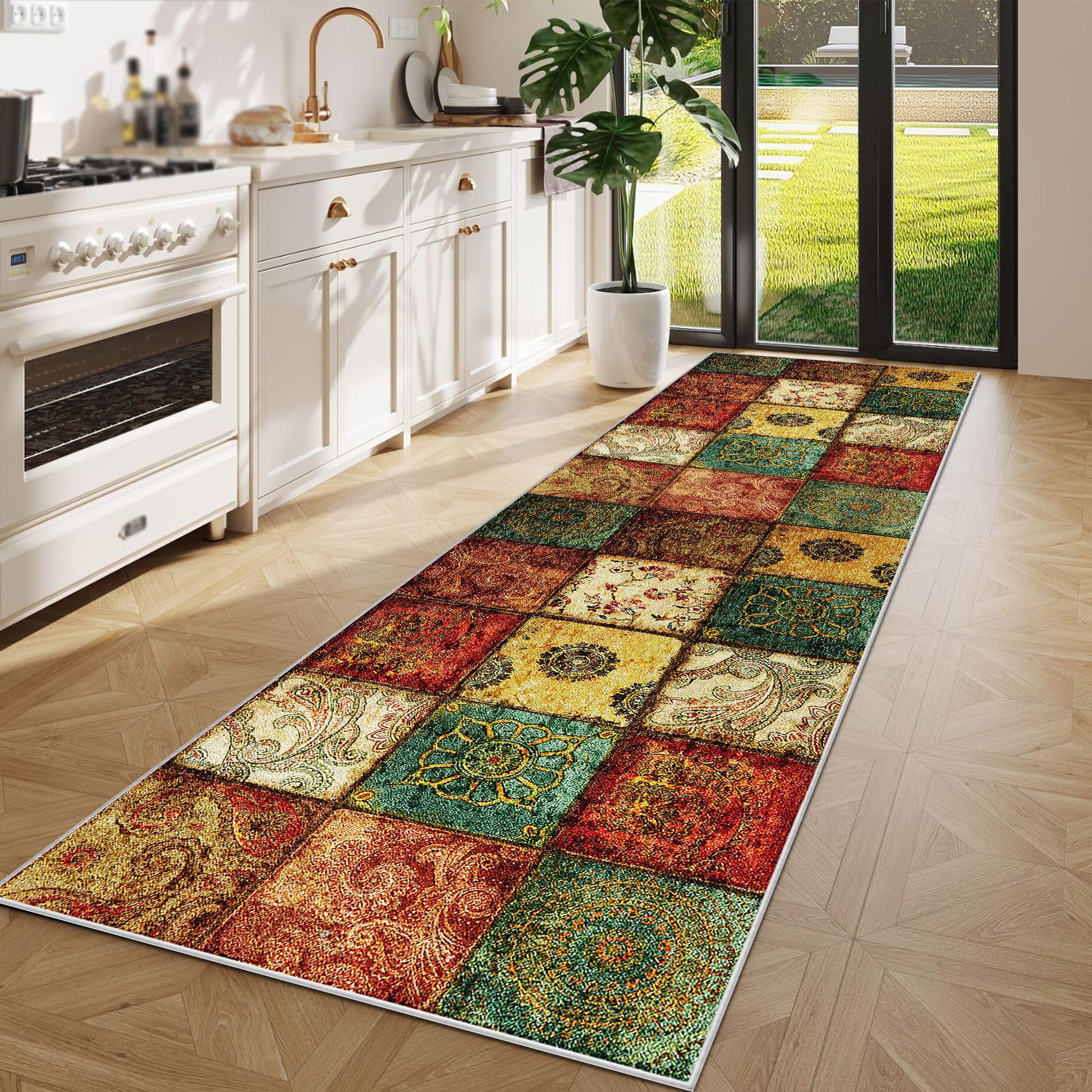 Tapis de passage tapis couloir long 120x300 antidérapant et lavable