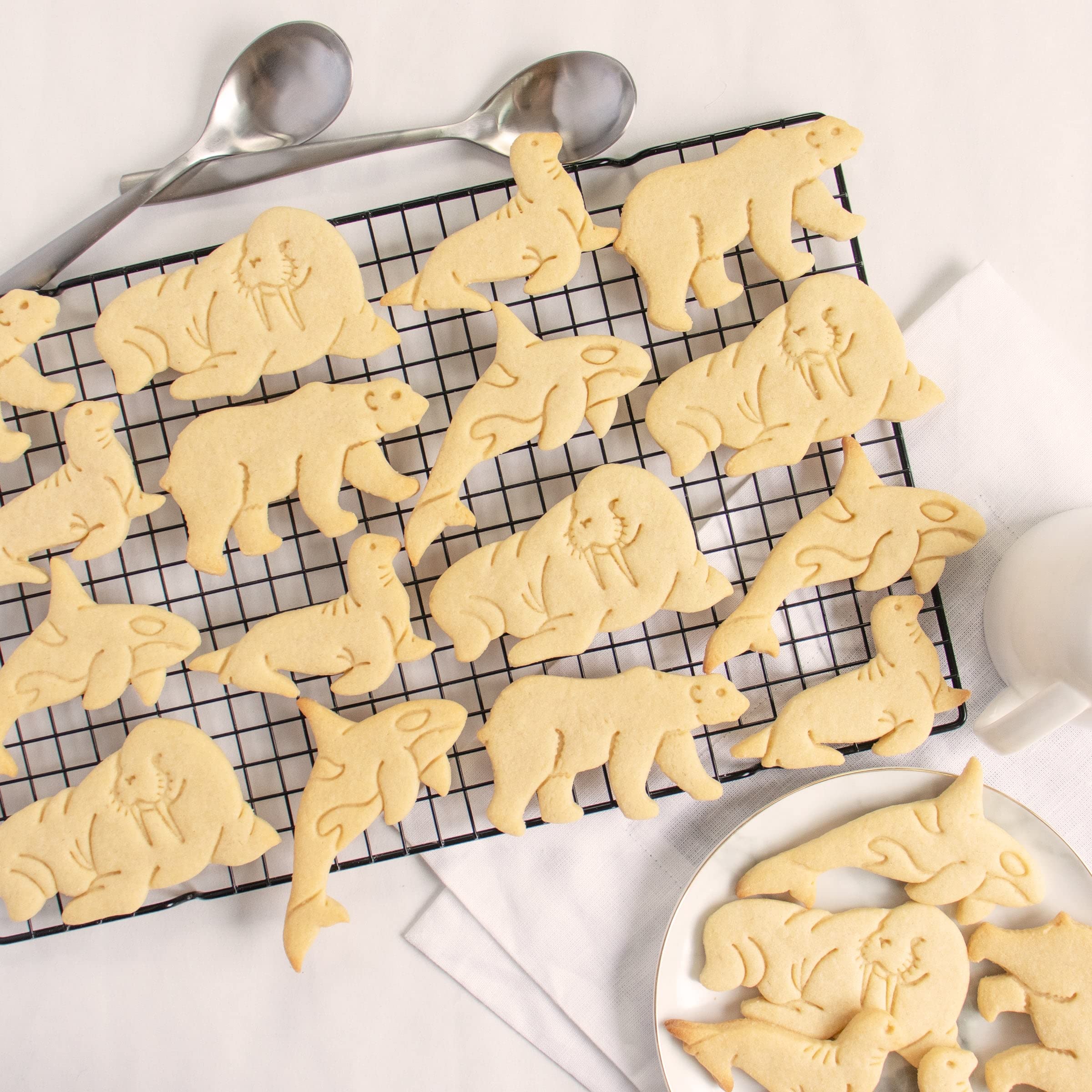 Amazon | BAKERLOGY 北極動物 クッキー型 4点セット（セイウチ・シャチ