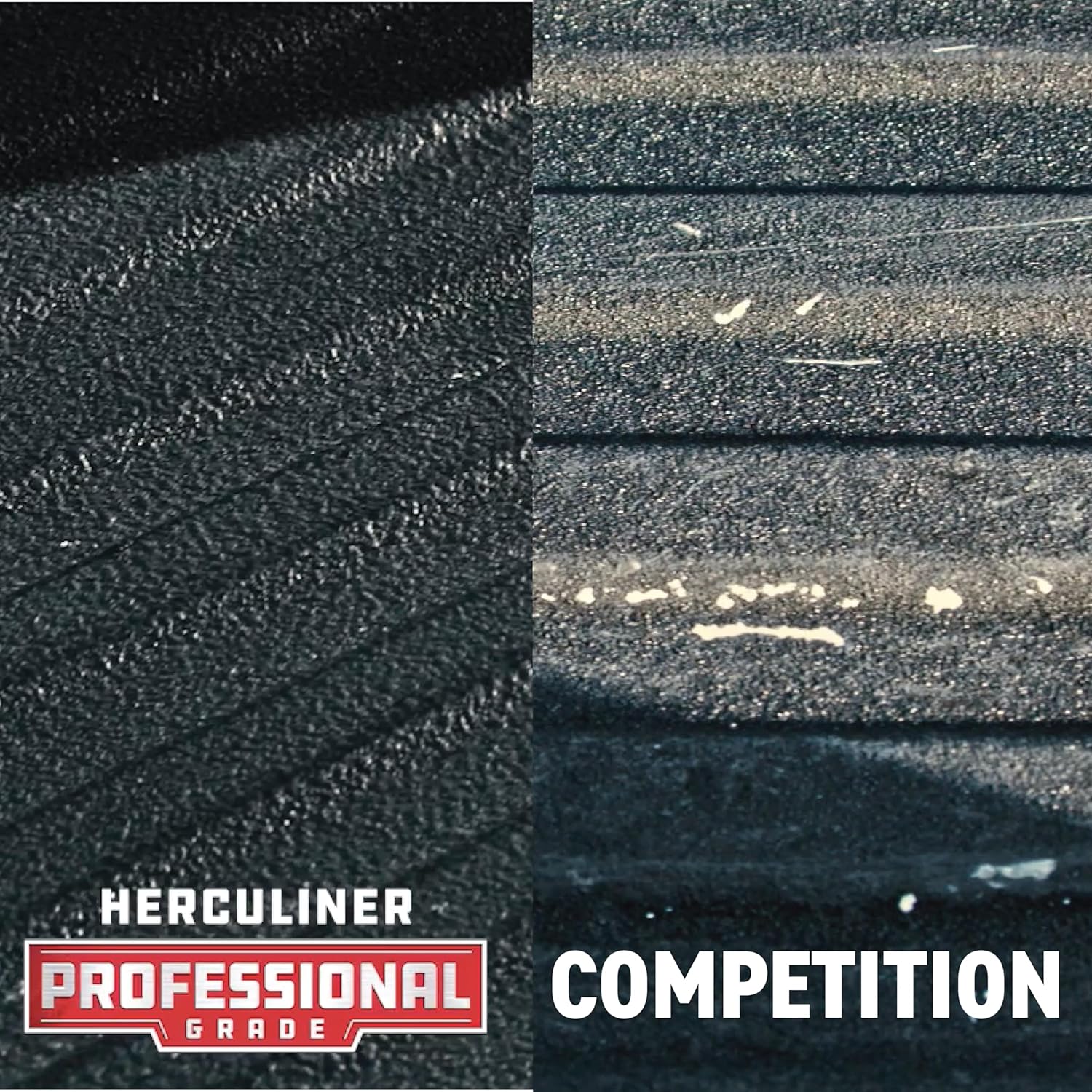 Herculiner Spray On Bed Liner Kit - Professional Grade, 1 Gallon Spray-On, Black