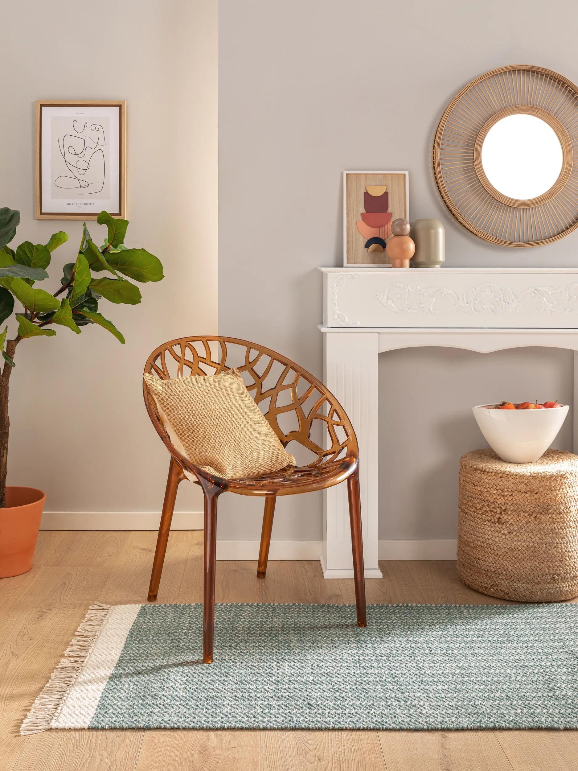 benuta Pure Wollteppich Kim - Mint 70x200 cm - Baumwolle,Wolle - Läufer & im Style: Ikat, Hygge & Cozy, Minimalistisch - Pflegeleicht für Wohnzimmer Schlafzimmer Flur Terrasse Balkon
