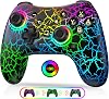 HASACOOL Switch Controller, Wireless Switch Pro Controllers for Nintendo Switch 2/Lite/OLED, Ergonomic Adjustable Remote Accessories Compatible with PC/Android/IOS with Turbo & Vibration