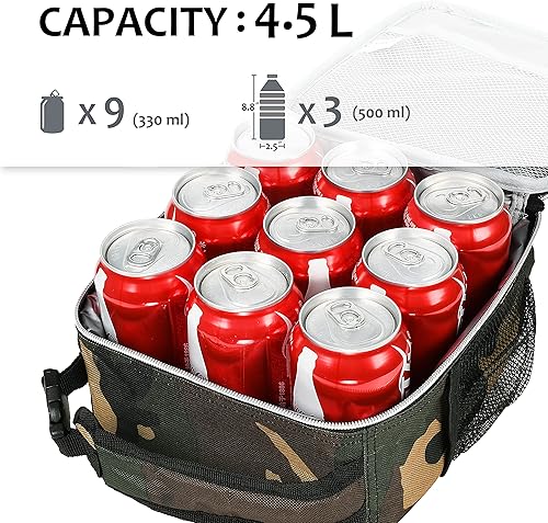 Miniatura 3 de Tirrinia Lonchera térmica para niños de vuelta a la escuela, lonchera pequeña portátil para oficina, trabajo, picnic, lonchera compacta reutilizable