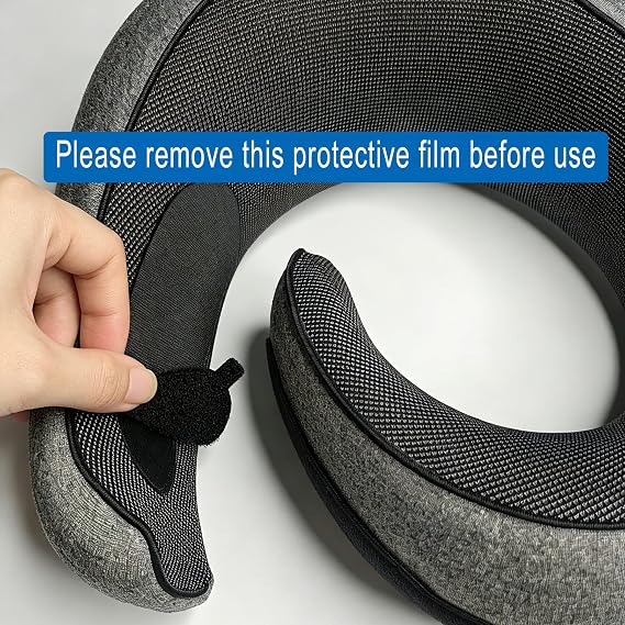 Travel Pillow, Neck Pillow for Airplane, Ergonomic Memory Foam Travel Neck Pillow for Airplanes, Comfortable Flight Pillow for Long Flights & Sleeping
