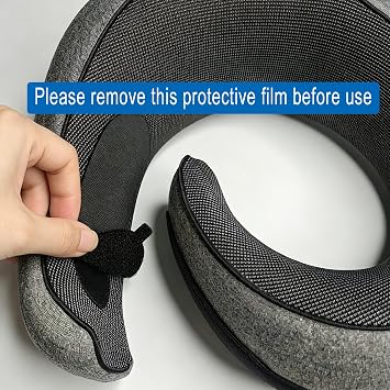 Travel Pillow, Neck Pillow for Airplane, Ergonomic Memory Foam Travel Neck Pillow for Airplanes, Comfortable Flight Pillow for Long Flights & Sleeping