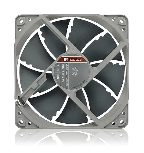 Vista 3 de Noctua NF-P12 redux-1300 PWM, ventilador silencioso, 4 pines, 1300 RPM (4.724 in, gris)