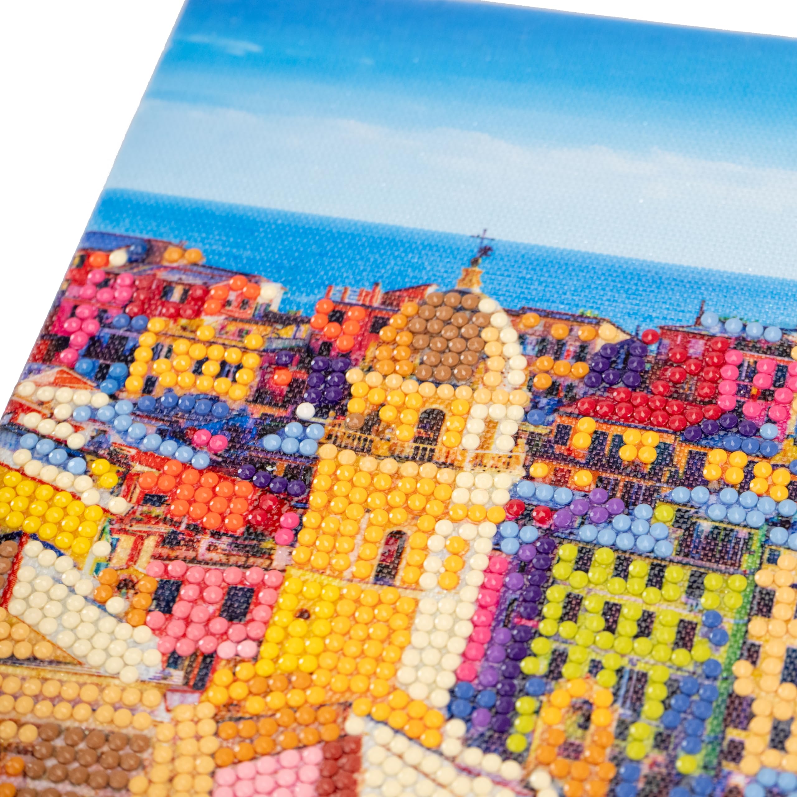 DIAMANTINY Level Up - QUADRO - Creative Art, Diamond Painting Kit, crea il mosaico Cinque Terre