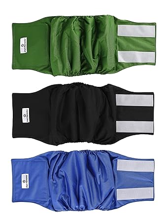 Pet Parents Washable Dog Belly Band (3pack) of Male Dog Diapers, Color: Gentlemen, Size: XLarge Dog Wraps