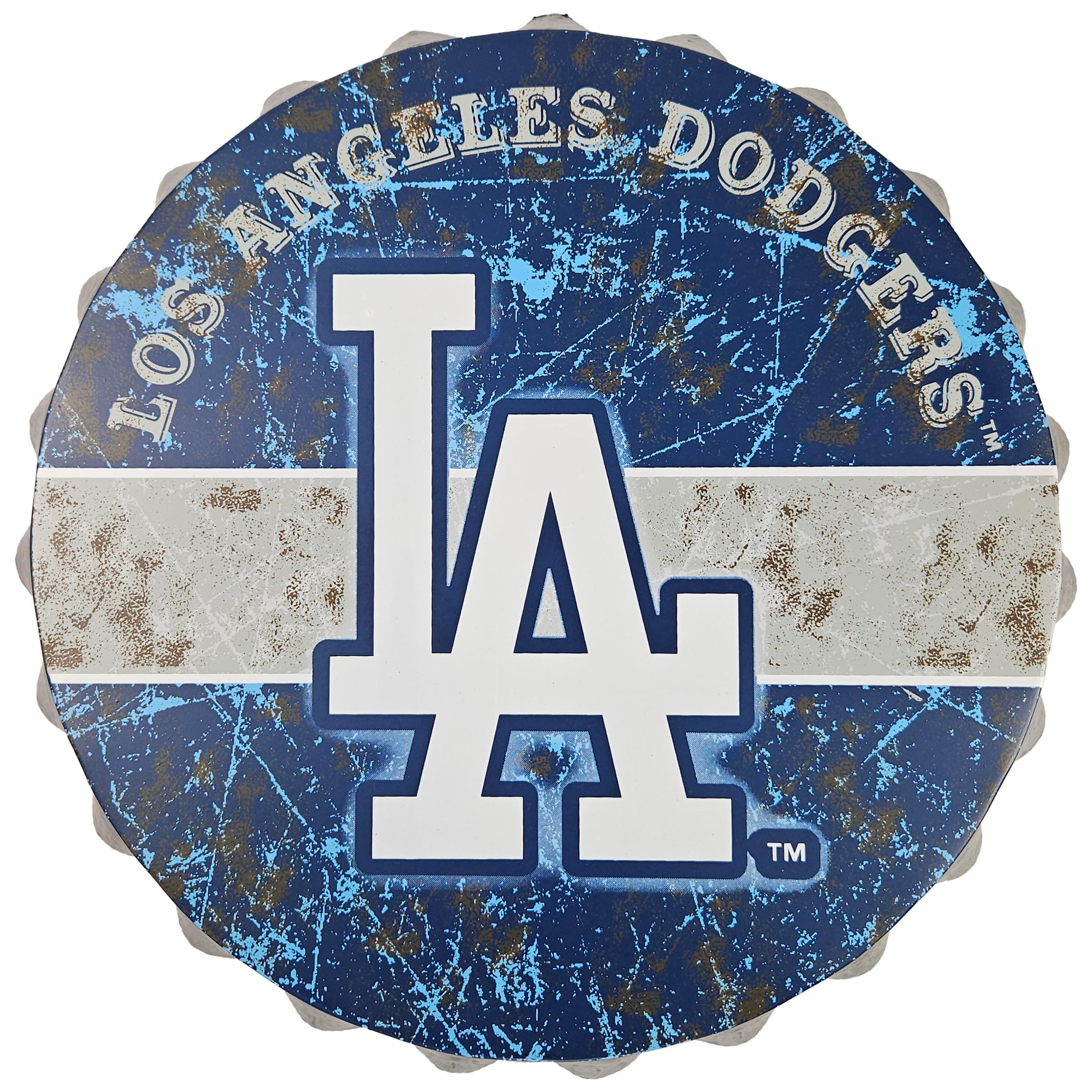 Los Angeles Dodgers plaque en métal FOCO pour déco man cave