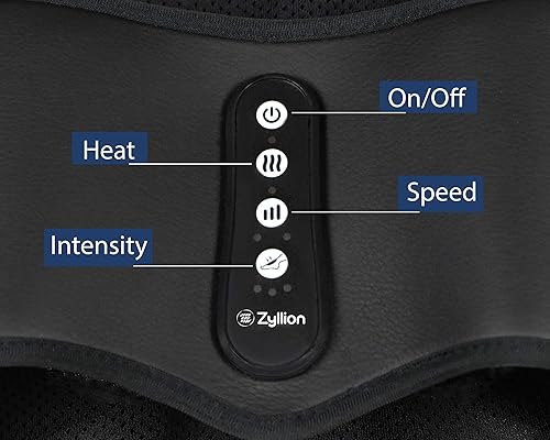 Miniatura 4 de Zyllion Shiatsu - Masajeador de pies con calor, máquina de masaje de tejido profundo con compresión de aire para pies, fascitis plantar y hasta