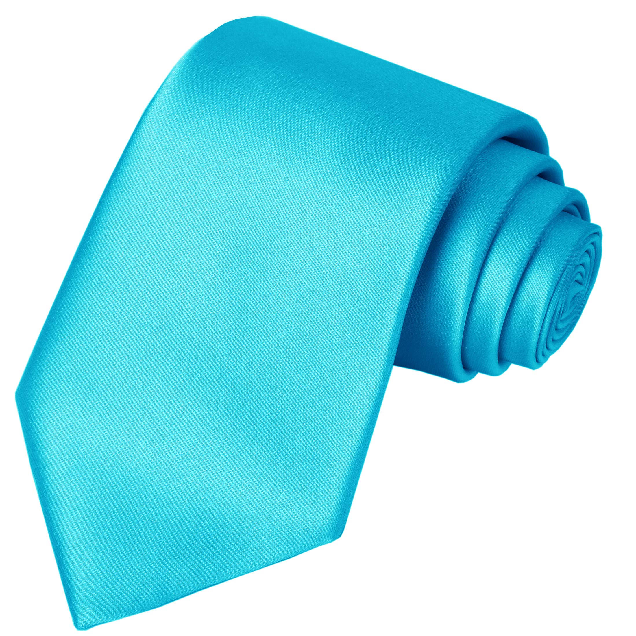 KissTies solid satin necktie displayed with gift box