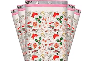 ISKYBOB Christmas Bubble Mailers 10 x 13in