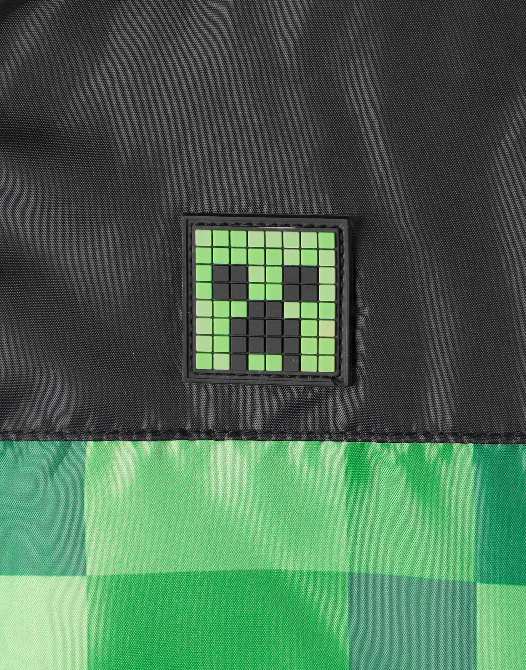 Minecraft garçons Creeper doublé polaire Raincoat Veste à capuche
