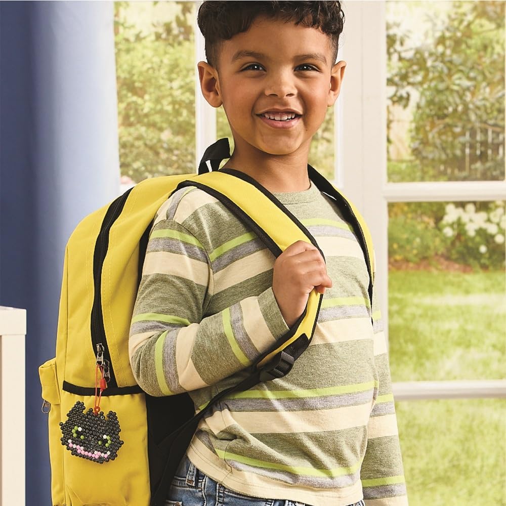 Aquabeads - 35124 Dragons Keyring Craft Set, Water Beads Craft Set with Hicks, Toothless, for Children from 4 Years, Child Safe, No Ironing or Gluing Required