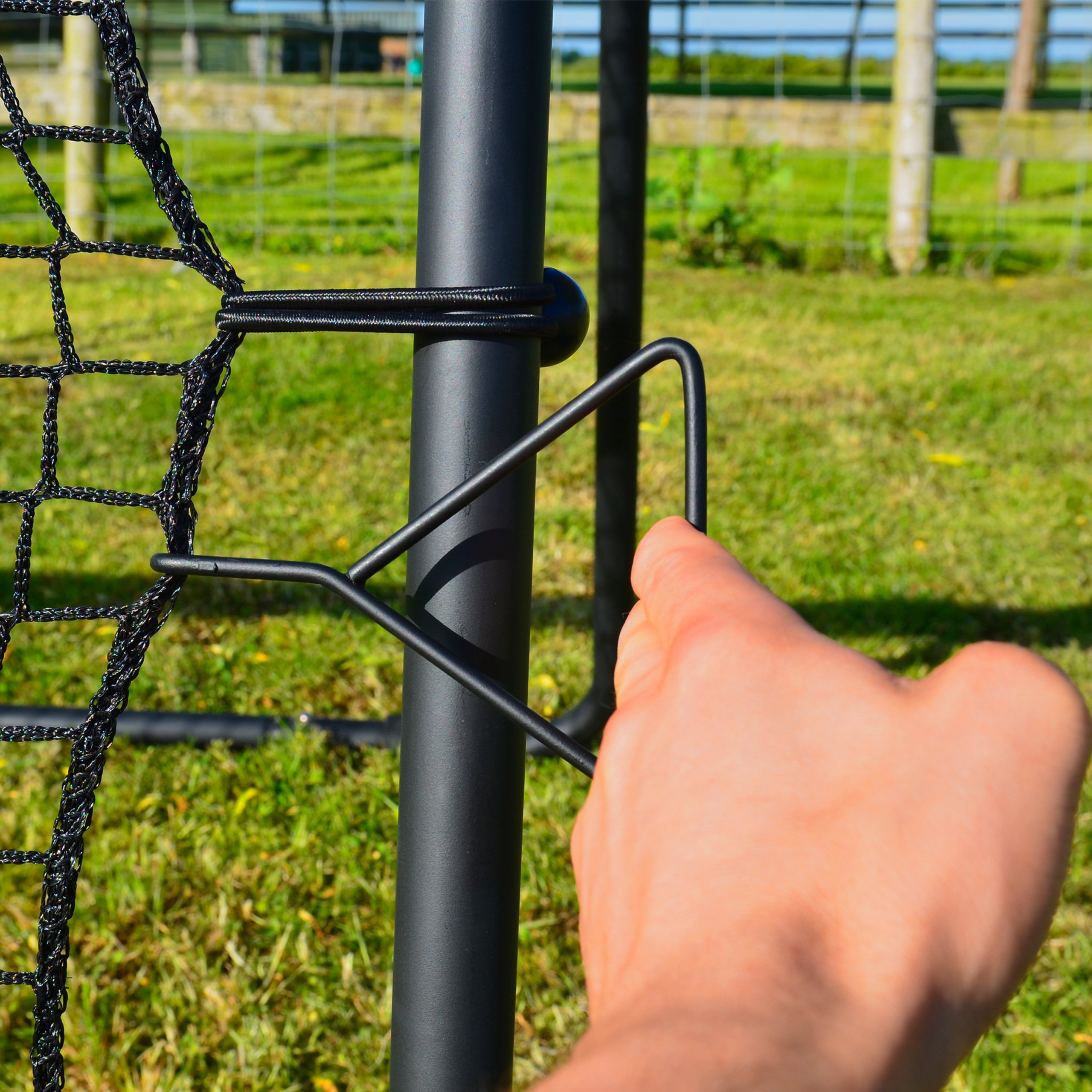 FORZA GAA gaelicka piłka nożna rebounder & Hurling Rebounder siatka (9 stóp x 18 cm) | Mega Training Rebound Net | Gaelicki sprzęt treningowy do piłki nożnej | regulowane kąty
