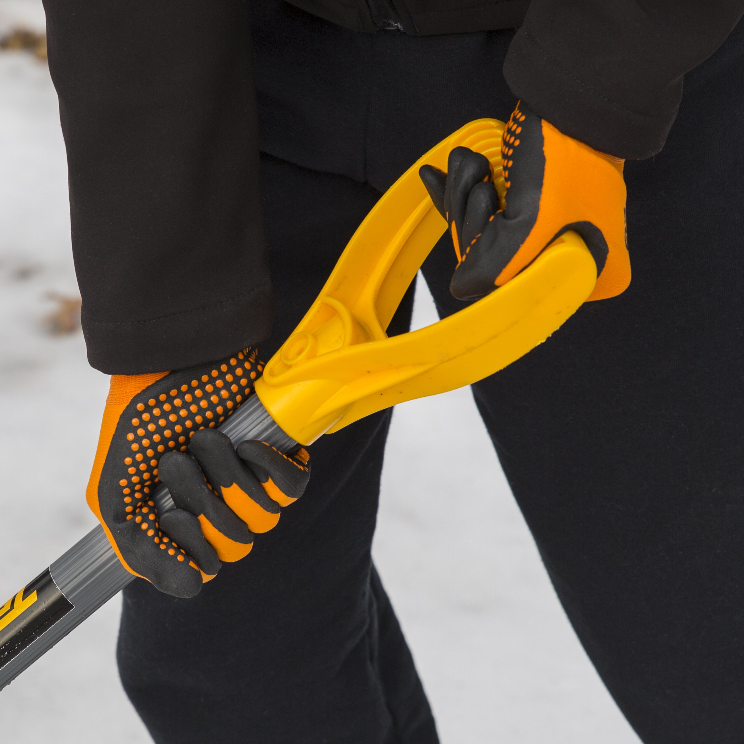 MidWest Gloves & Gear 94-L-L-AZ-12 Mens MAX Grip, Single Pair, Orange