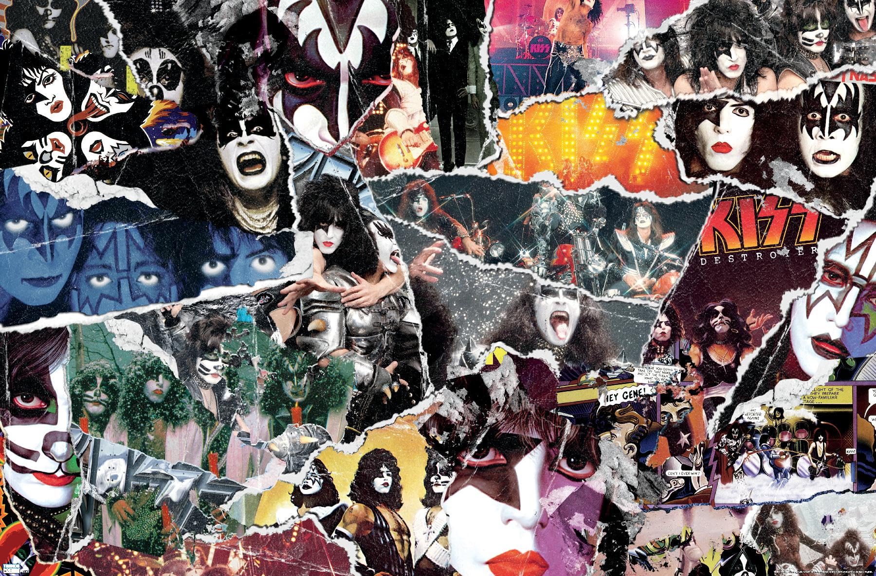 Amazon.com: KISS - Collage Wall Poster, 34L