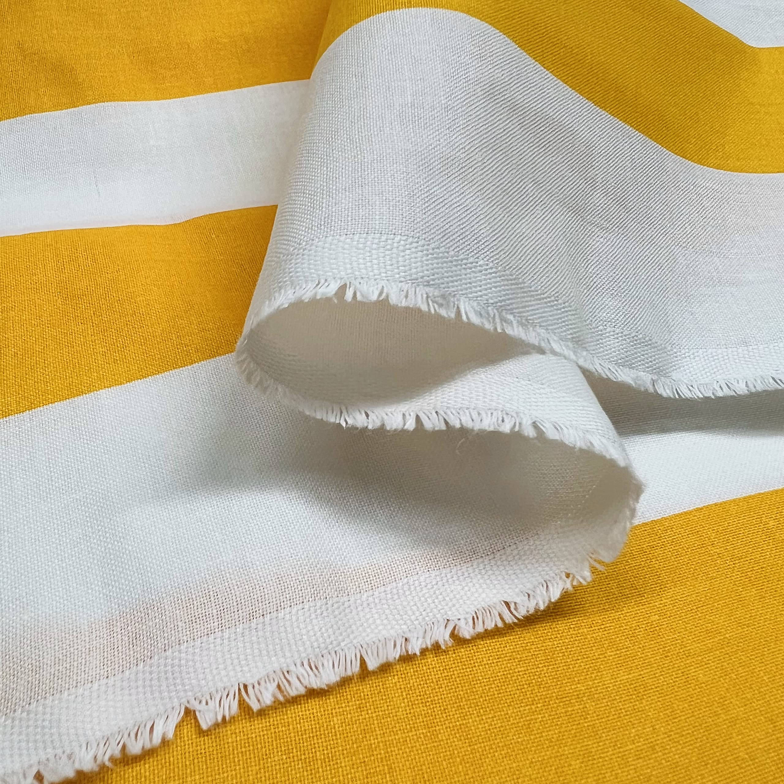 cojín desenfundable para silla y tumbona universal suave a rayas plegable Tela Algodón Para Piscina Playa Jardín mod.Capri, amarillo