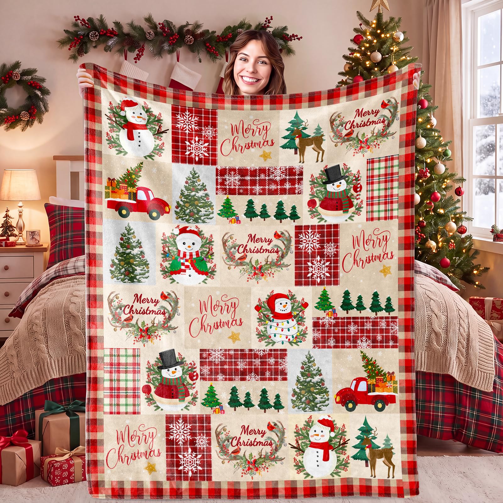 Christmas Blanket Gifts for Women, 40x60inches