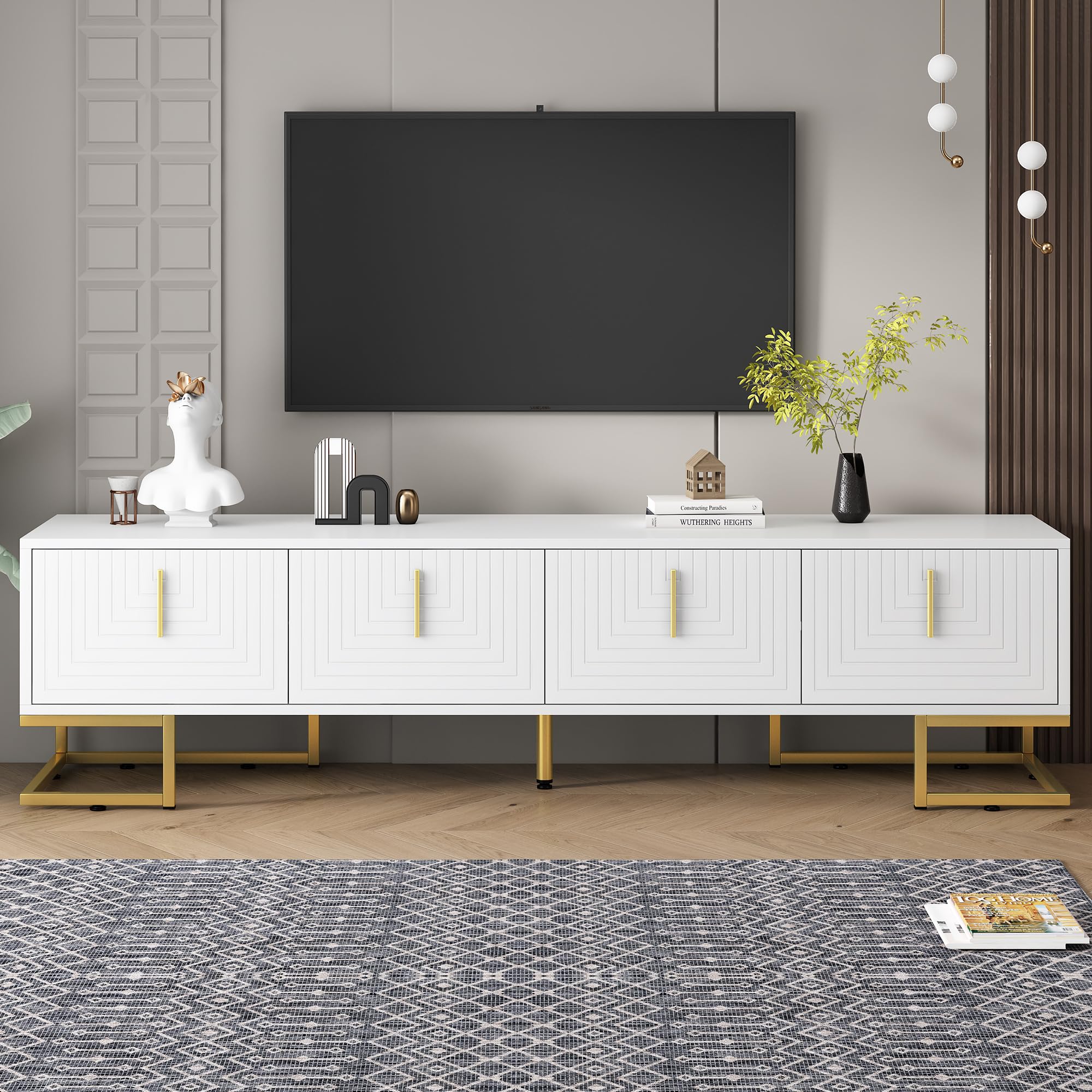 Amazon.com: LUMISOL Mid-Century Modern TV Stand for 80