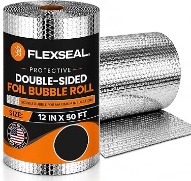 Double Bubble Foil Insulation Roll 12" x 50 Radiant Barrier Reflective