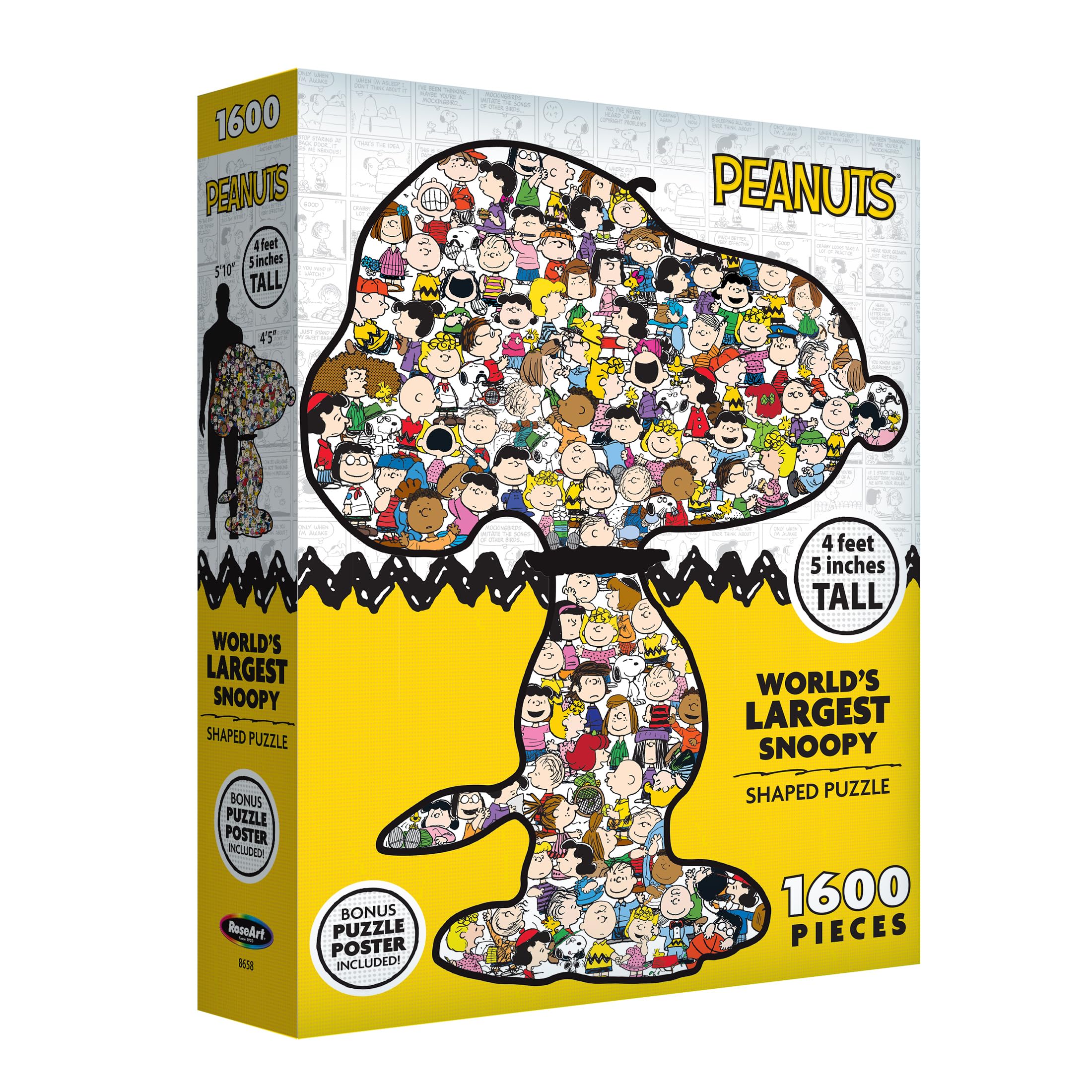 SNOOPY*◡̈⃝ Amazon.com: RoseArt - Peanuts - World's Largest Snoopy - 1600