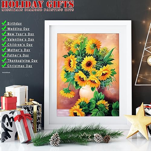 Miniatura 10 de MISSIKAIN Pintura de diamante de animales, gato mariposa, kit de pintura de diamante 5D para principiantes, adultos y niños, para pintar por números