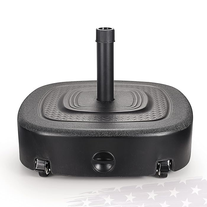 Buy FRUITEAM Mobile Umbrella Base with 4 Wheels and 2 Locks, Fillable