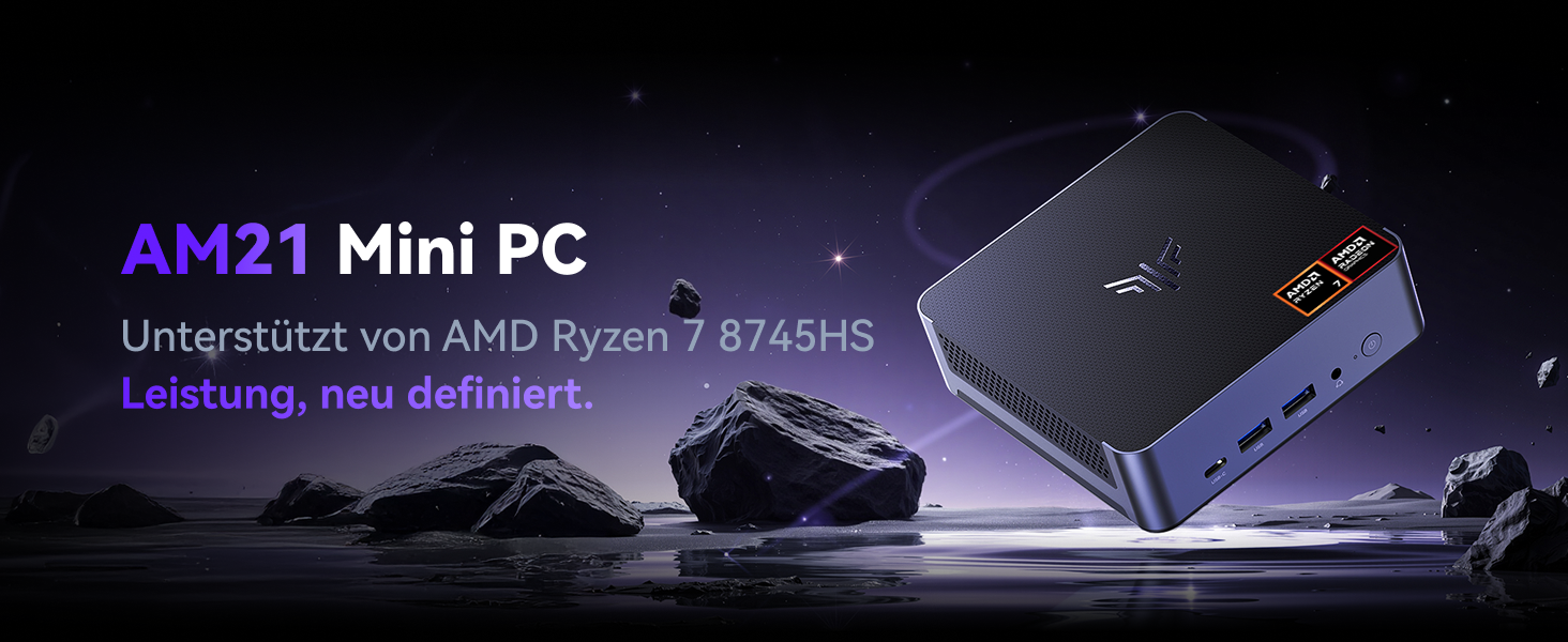NiPoGi AM21 Mini PC -11 Pro, АMD Ryzen 7 8745HS , 16GB DDR5