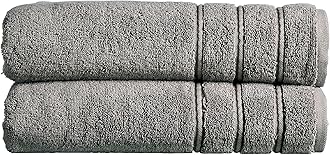 Sponsored Ad – Antalya Large Bath Sheets | Set of 2 | 100% Turkish Cotton | 600GSM | Soft Plush Luxury Bath Towels | 90cm x 150cm | Quick Dry | Storm Grey