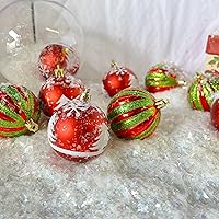 Vista 4 de Jimmy Jem's - Navidad blanco iridiscente para globos de nieve, decoraciones 32 oz (9700)