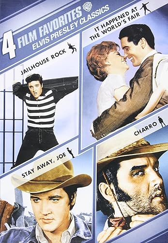 4 Film Favorites Elvis Presley Classics (Charro, It Happened at the World's Fair, Jailhouse Rock Deluxe Edition, Stay Away, Joe)