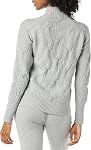 Amazon Essentials Womens Soft Touch Funnel Neck Cable Sweater