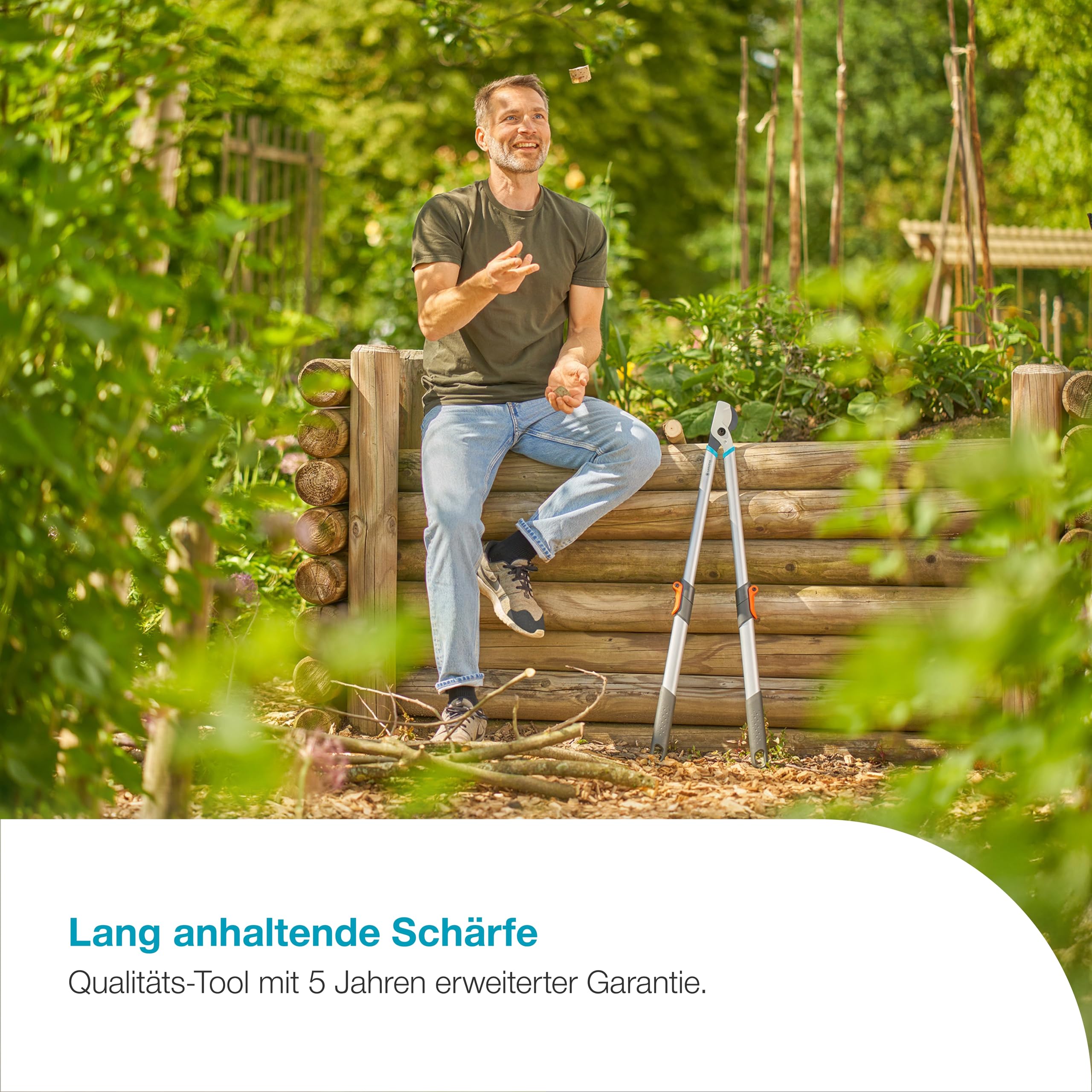 GARDENA TeleCut Basic teleskopierbare Astschere für frisches Holz
