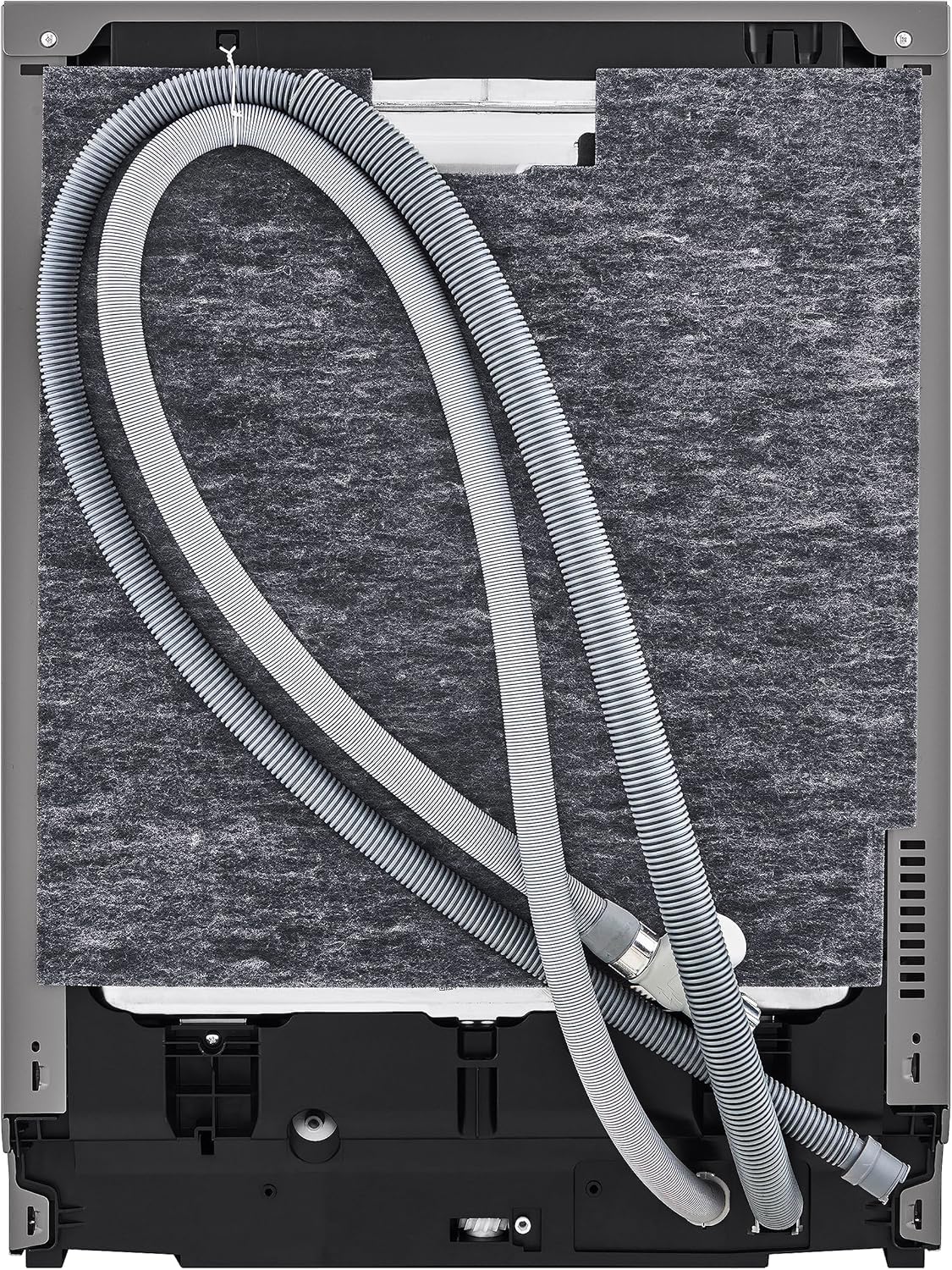 LG QuadWash DB365TXS Lavastoviglie da Incasso a Scomparsa Totale, Serie 3, Classe B, 14 coperti, 4 Bracci Irroratori, Vapore, Cerniere Sliding, Apertura Automatica, 3° Cestello, Wi-Fi, Acciaio