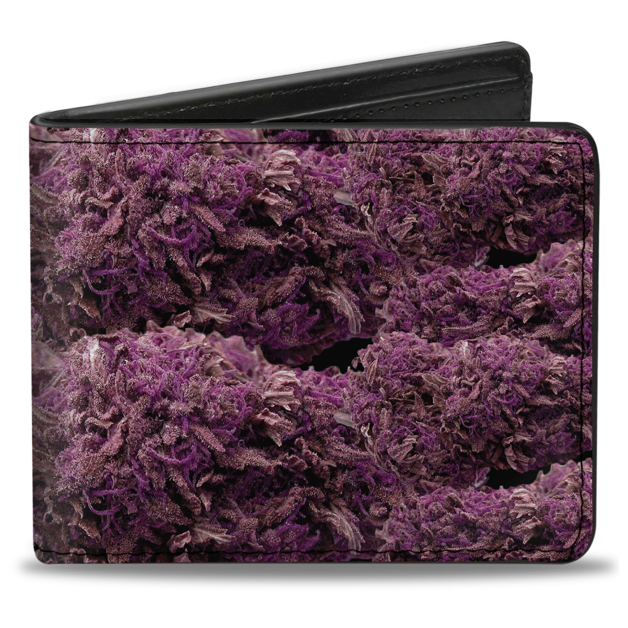 Buckle-Down Men's Bifold Wallet Weed, Multi, 4.0