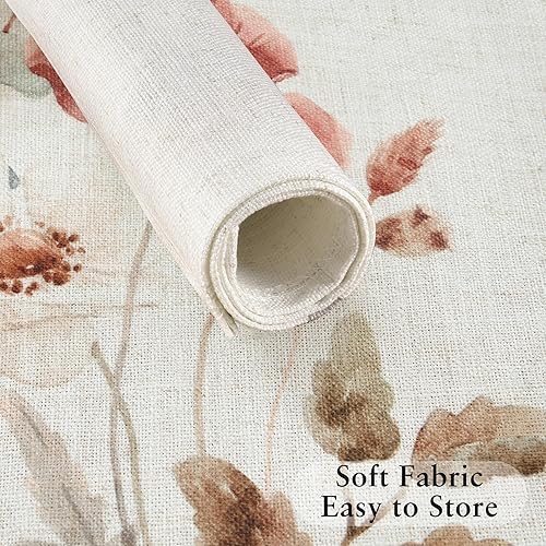 Miniatura 6 de LilyCat Manteles individuales de tela de lino, impermeables, duraderos, bohemios, para cocina, rústico, vintage, lavables, juego de 4, 18 x 12