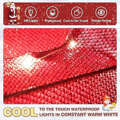 Miniatura 8 de VEIKOU Decoraciones navideñas para exteriores, cascanueces de 5 pies, cascanueces iluminado con bastón de caramelo de Navidad, decoración de Navidad