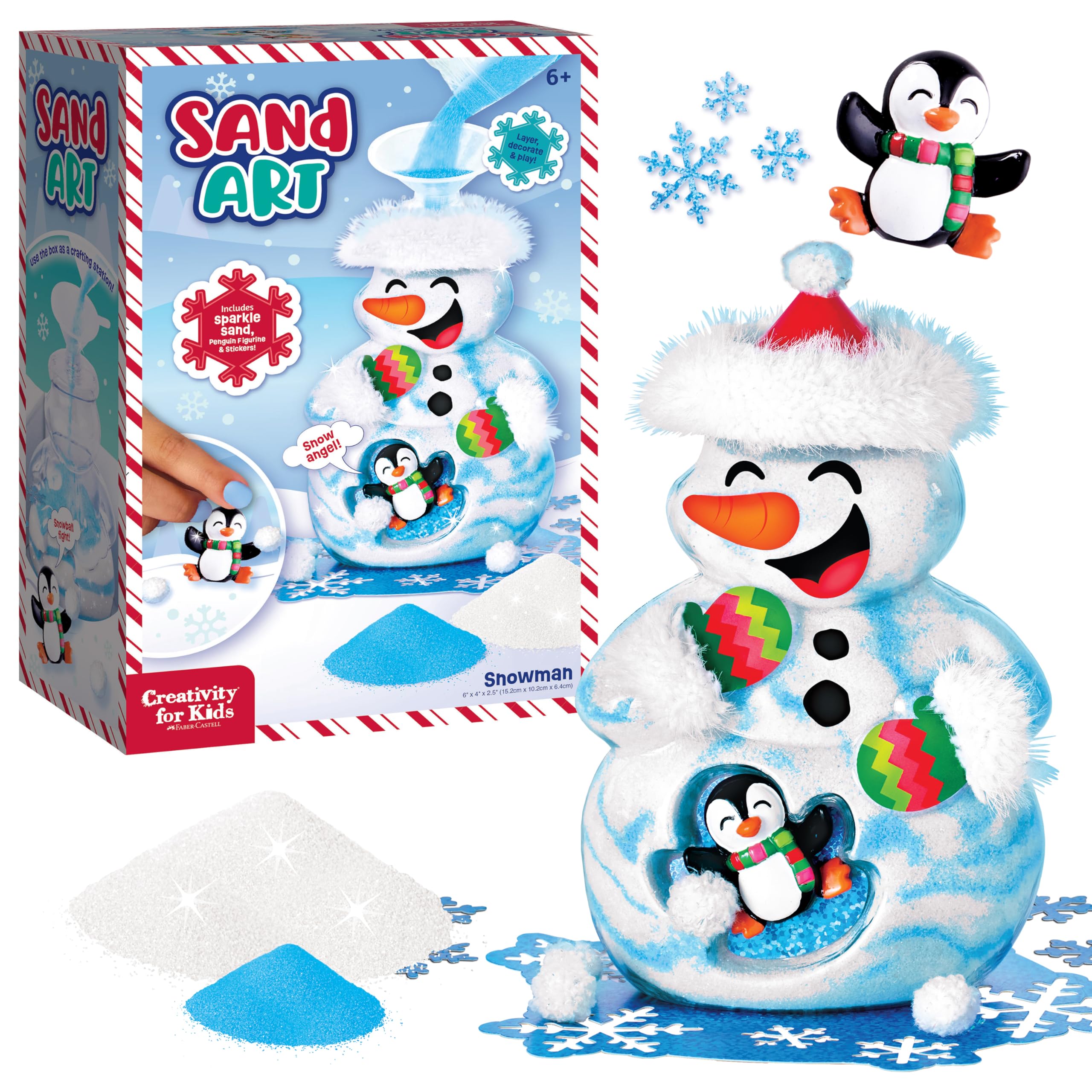 Amazon.com: Creativity for Kids Sand Art Snowman Kit, Frosty