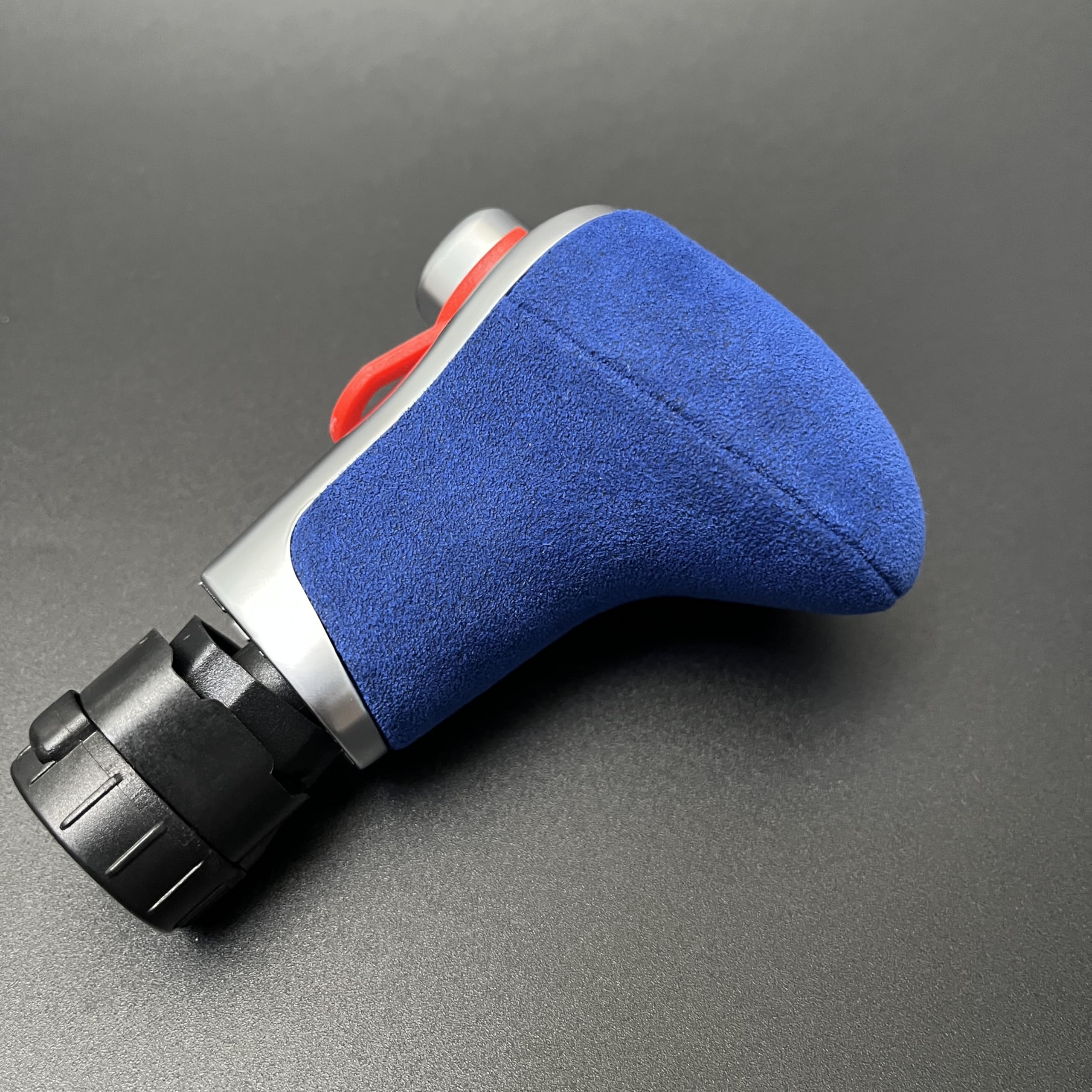 Ylyozmd Blue Suede Leather Gear Shift Knob For Audi Q7 Q5 A3 A4 A5 A6 A7 C6 C7 4G1 713 139 4G1713139 Car Auto Parts(Blue)