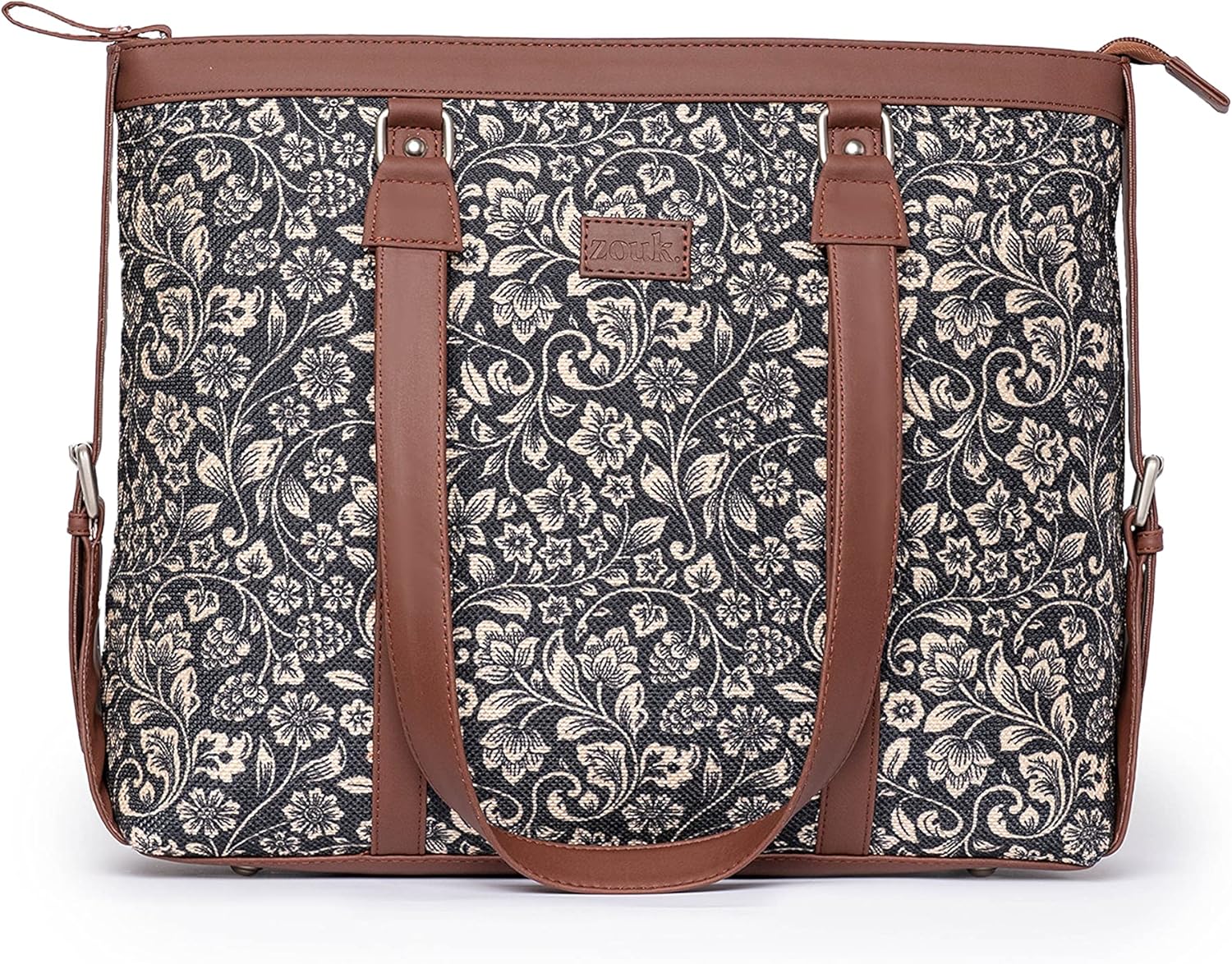 ZOUK Vegan Leather Women’s Office Bag for 15.6 inch Laptop, MacBook