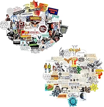 Conquest Journals Supernatural Decal Bundle, 120 Unique Supernatural Stickers, Includes 10 Hologram Stickers, 5 Clear Stickers, Waterproof, UV & Scratch Resistant Sticker Decals, Officially Licensed